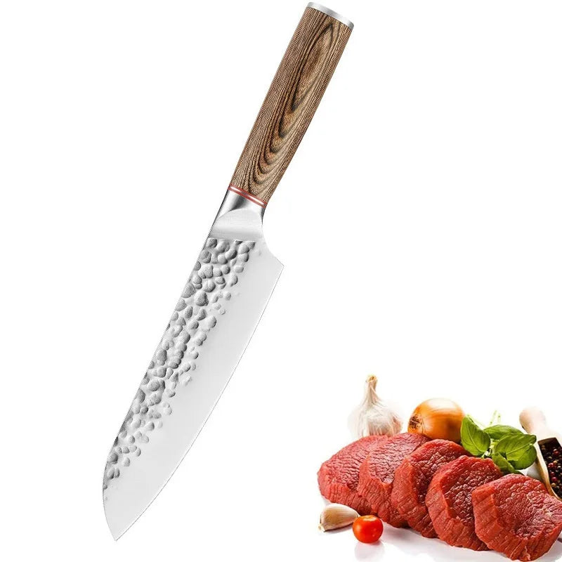 Cuchillo forjado con mango de madera – vista 16