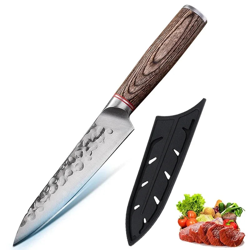 Cuchillo forjado con mango de madera – vista 9