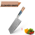 Cuchillo de cocina con acabado damasco – vista 13