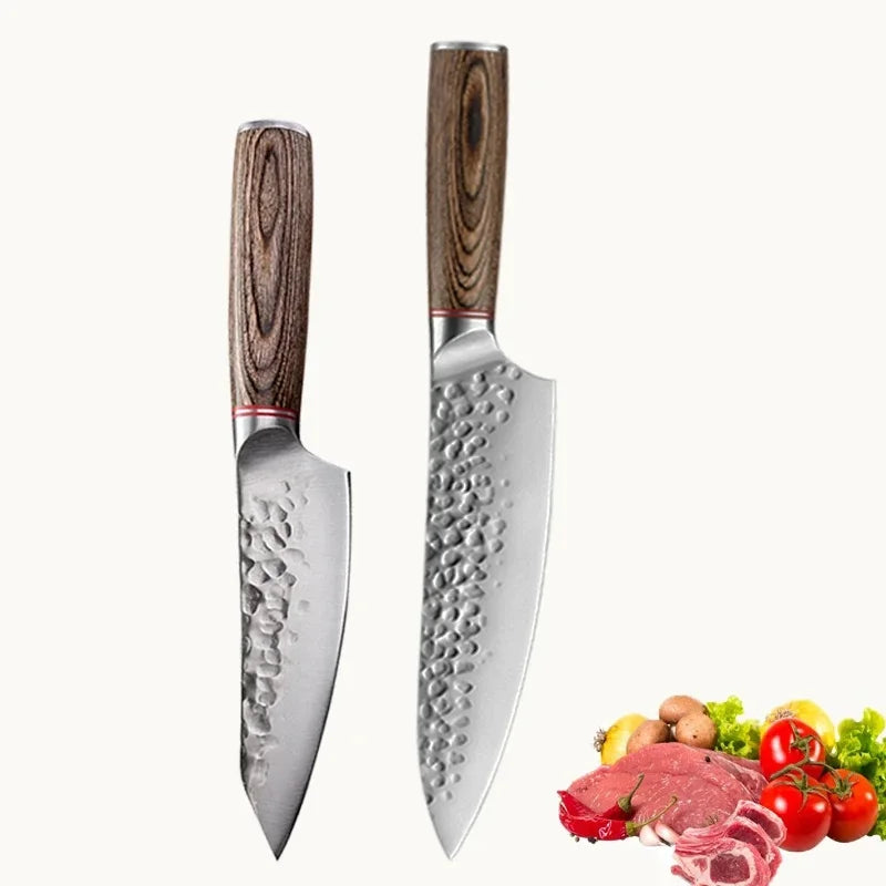 Cuchillo forjado con mango de madera – vista 12