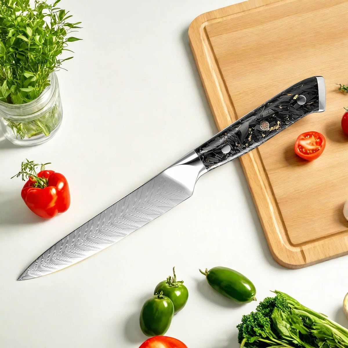 Cuchillo multiusos damasco VG10 – vista 2